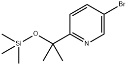 5-bromo-2-(2-((trimethylsilyl)oxy)propan-2-yl)pyridine 结构式