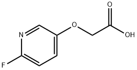 2-((6-氟吡啶-3-基)氧基)乙酸 结构式