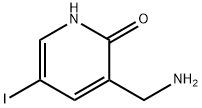 3-(Aminomethyl)-5-iodopyridin-2-ol 结构式