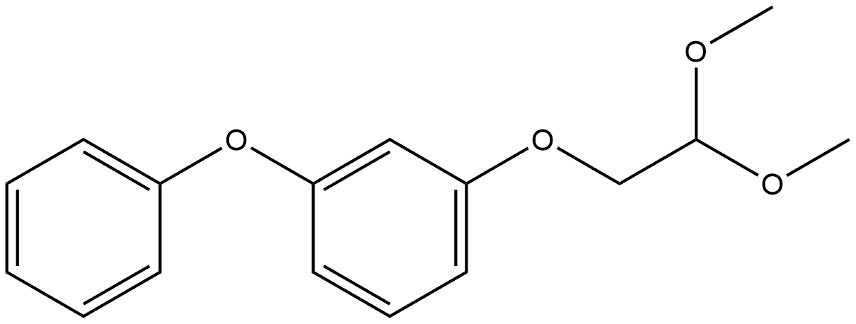 1-(2,2-Dimethoxyethoxy)-3-phenoxybenzene 结构式