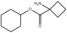 1-氨基环丁烷-1-羧酸环己酯 结构式