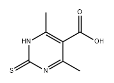 4,6-二甲基-2-硫代-1,2-二氢嘧啶-5-羧酸 结构式