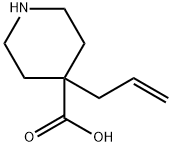 4-烯丙基哌啶-4-羧酸 结构式