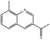 1-(8-甲基-3-喹啉基)乙酮 结构式