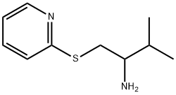 3-甲基-1-(吡啶-2-硫基)丁-2-胺 结构式