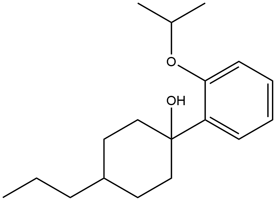 1-[2-(1-Methylethoxy)phenyl]-4-propylcyclohexanol 结构式