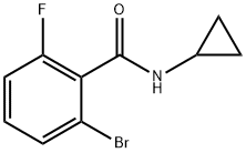 2-Bromo-N-cyclopropyl-6-fluorobenzamide 结构式