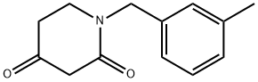 1-(3-Methylbenzyl)piperidine-2,4-dione 结构式