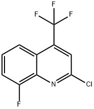2-Chloro-8-fluoro-4-(trifluoromethyl)quinoline 结构式