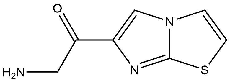 2-Amino-1-imidazo[2,1-b]thiazol-6-ylethanone 结构式