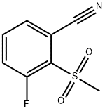 3-Fluoro-2-(methylsulphonyl)benzonitrile 结构式