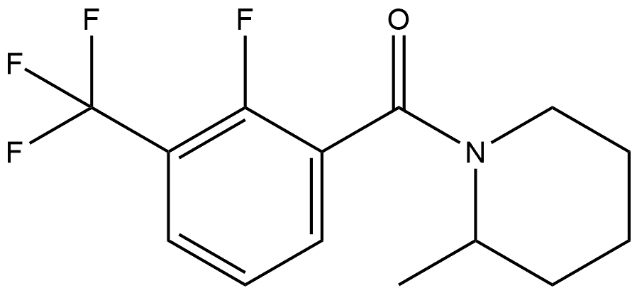 2-Fluoro-3-(trifluoromethyl)phenyl](2-methyl-1-piperidinyl)methanone 结构式