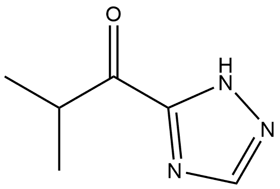 2-methyl-1-(1H-1,2,4-triazol-5-yl)propan-1-one 结构式