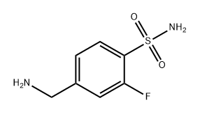 4-(氨基甲基)-2-氟苯磺酰胺 结构式