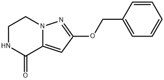 2-(苄氧基)-6,7-二氢吡唑并[1,5-A]吡嗪-4(5H)-酮 结构式