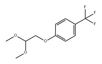 Benzene, 1-(2,2-dimethoxyethoxy)-4-(trifluoromethyl)- 结构式