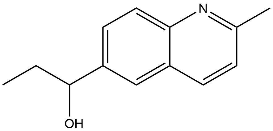 α-Ethyl-2-methyl-6-quinolinemethanol 结构式