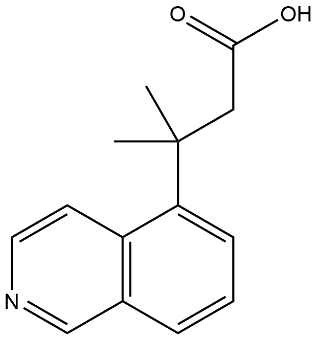 β,β-Dimethyl-5-isoquinolinepropanoic acid 结构式