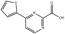 2-Pyrimidinecarboxylic acid, 4-(2-thienyl)- 结构式