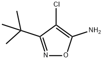 3-(叔丁基)-4-氯异噁唑-5-胺 结构式