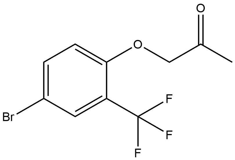 1-[4-Bromo-2-(trifluoromethyl)phenoxy]-2-propanone 结构式