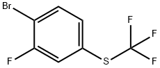 4-bromo-3-fluorophenyl trifluoromethyl sulphide 结构式