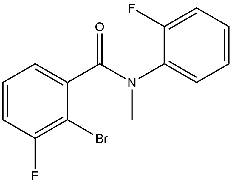 2-Bromo-3-fluoro-N-(2-fluorophenyl)-N-methylbenzamide 结构式