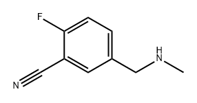 BENZONITRILE, 2-FLUORO-5-[(METHYLAMINO)METHYL]- 结构式