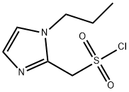 (1-丙基-1H-咪唑-2-基)甲磺酰氯 结构式