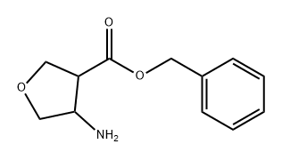 4-氨基四氢呋喃-3-羧酸苄酯 结构式