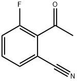 2-乙酰基-3-氟苯腈 结构式