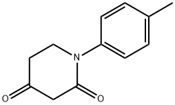 1-(4-甲基苯基)哌啶-2,4-二酮 结构式