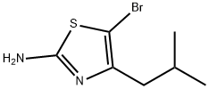 5-溴-4-异丁基噻唑-2-胺 结构式