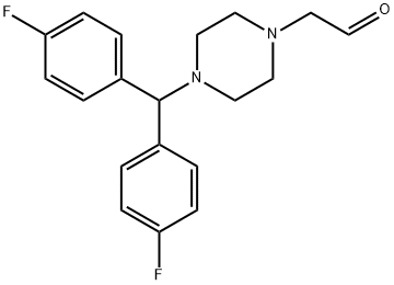 1-Piperazineacetaldehyde, 4-[bis(4-fluorophenyl)methyl]- 结构式