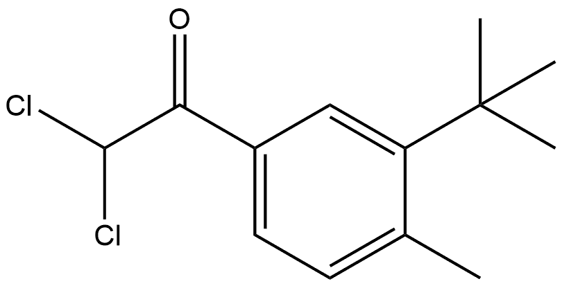 1-(3-(tert-butyl)-4-methylphenyl)-2,2-dichloroethanone 结构式