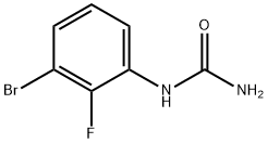 3-Bromo-2-fluorophenylurea 结构式