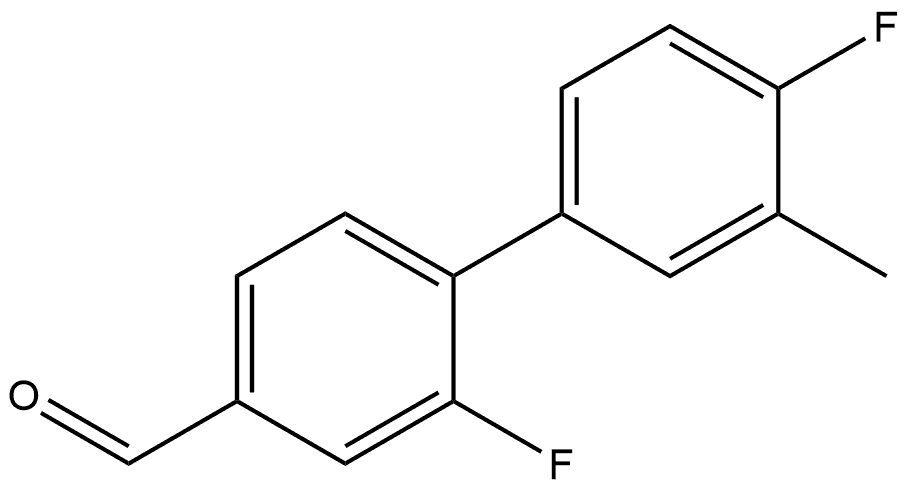2,4'-Difluoro-3'-methyl[1,1'-biphenyl]-4-carboxaldehyde 结构式
