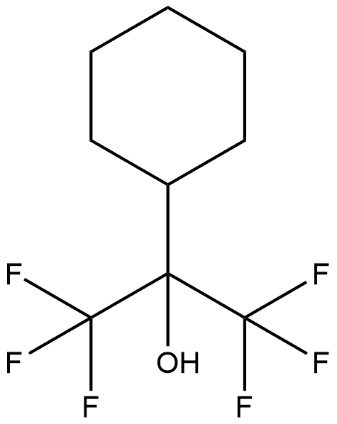 1,1,1,3,3,3-六氟-2-环己基-2-丙醇 结构式