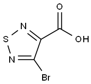 4-溴-1,2,5-噻二唑-3-羧酸 结构式