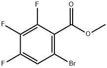 6-溴-2,3,4-三氟苯甲酸甲酯 结构式