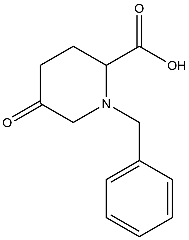 1-benzyl-5-oxopiperidine-2-carboxylic acid 结构式