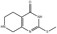 2-(甲硫基)-5,6,7,8-四氢吡啶并[3,4-D]嘧啶-4(3H)-酮 结构式