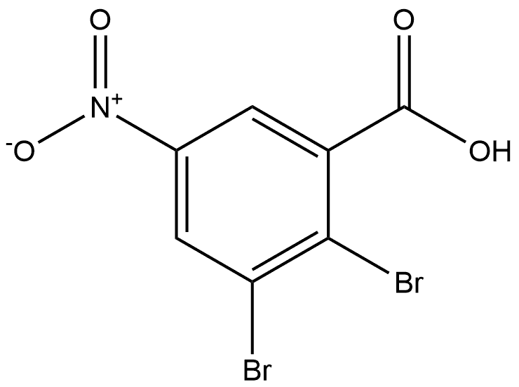 2,3-Dibromo-5-nitro-benzoic acid 结构式