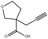 3-(prop-2-yn-1-yl)oxolane-3-carboxylic acid 结构式