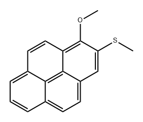 Pyrene, 1-methoxy-2-(methylthio)- 结构式