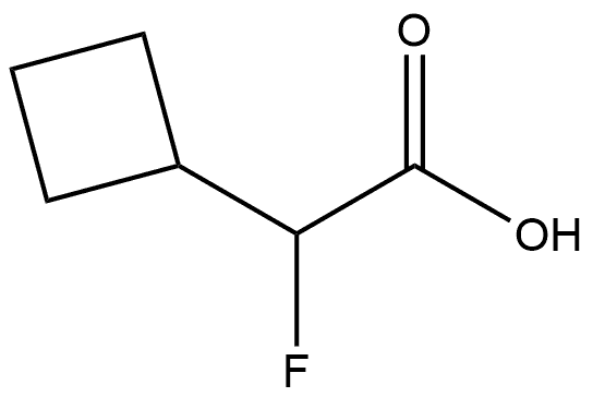 2-环丁基-2-氟乙酸 结构式