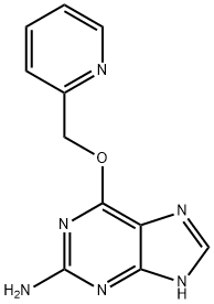 6-(Pyridin-2-ylmethoxy)-1H-purin-2-amine 结构式