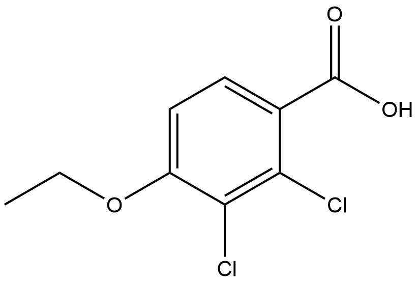 2,3-Dichloro-4-ethoxybenzoic acid 结构式