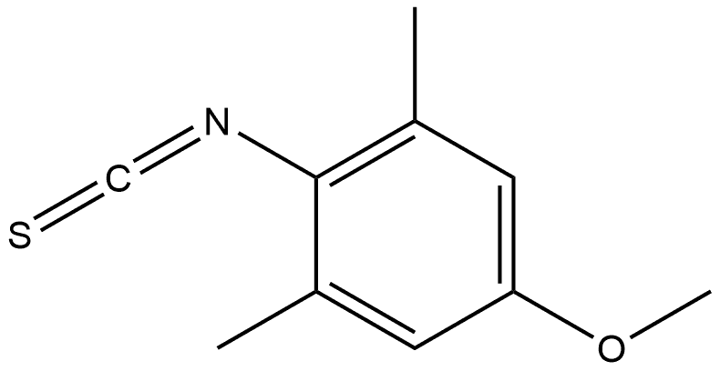 4-甲氧基-2,6-二甲基苯基异硫氰酸酯 结构式
