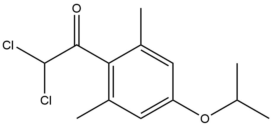 2,2-dichloro-1-(4-isopropoxy-2,6-dimethylphenyl)ethanone 结构式